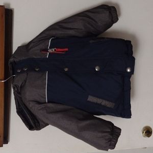 Navy/Grey Baby Gap Winter Coat 12-18 Months